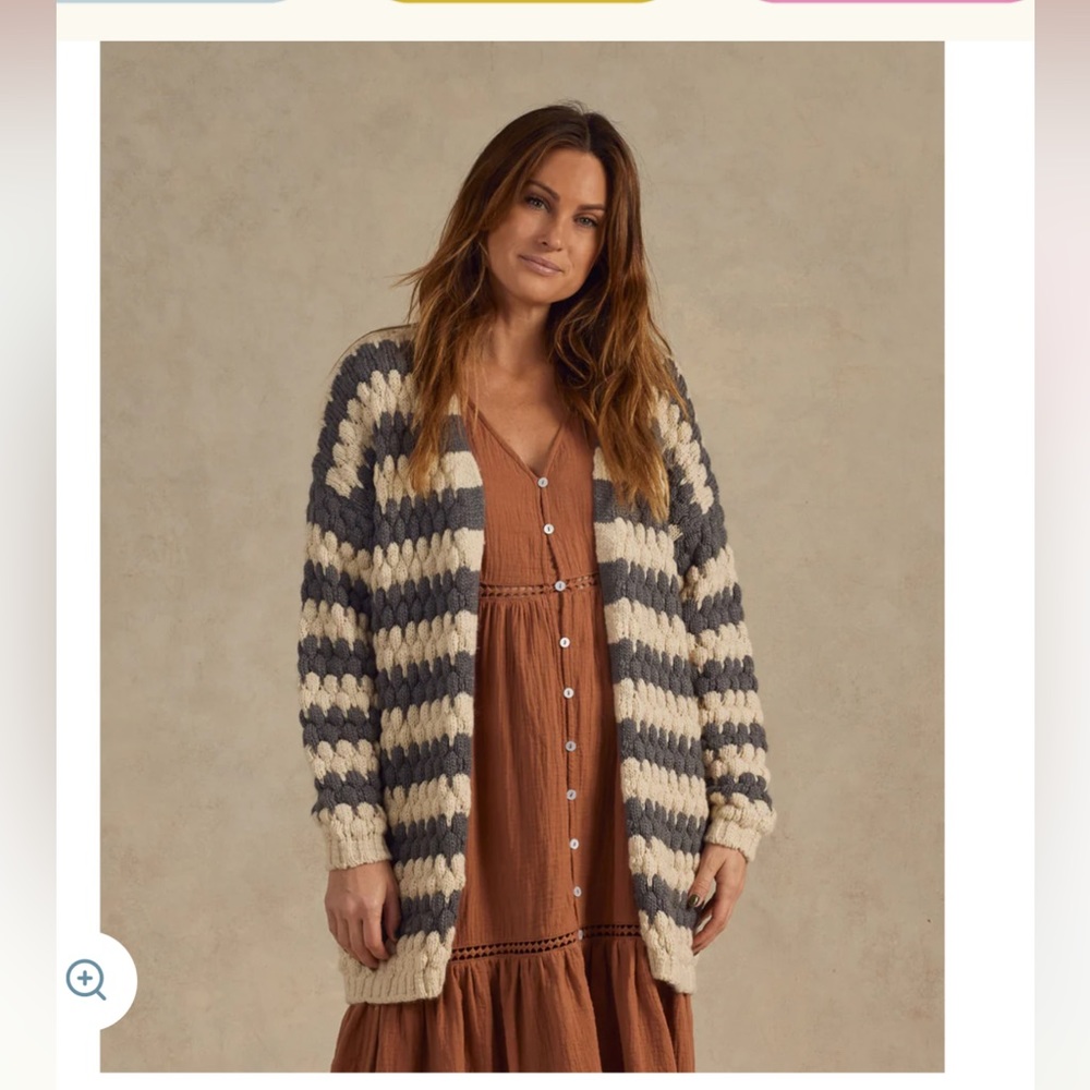 Rylee and Cru bubble knit cardigan - size L NWT